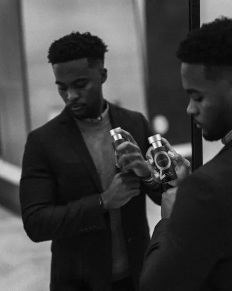 Pheromone-infused men's cologne aftershave for enhanced attraction. Boosts confidence with a seductive fragrance.