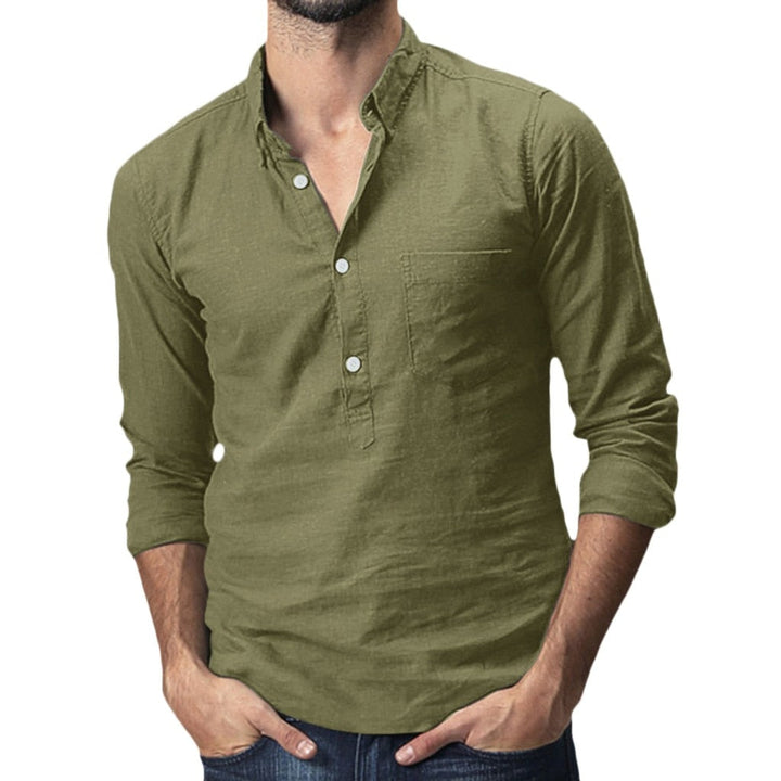 Hayes men's plus size linen blend summer shirt, casual style