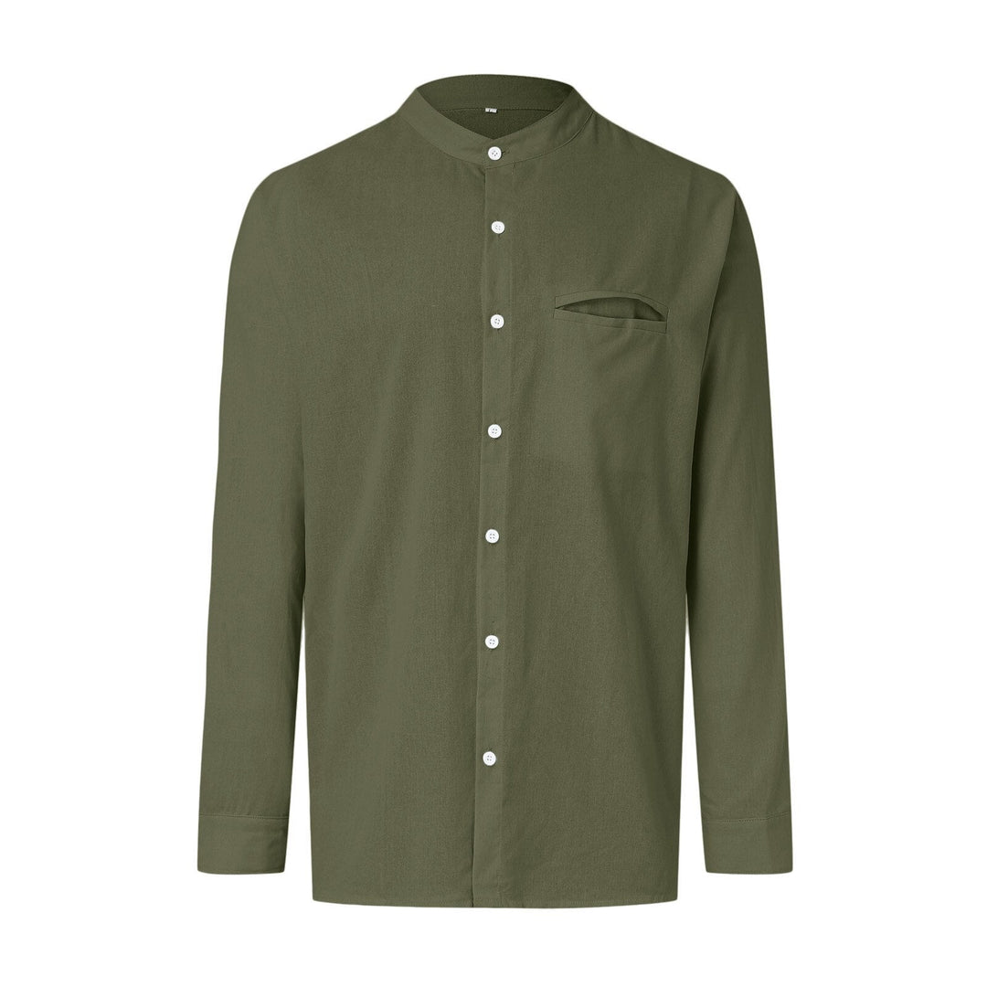 Plus size men's fashion: linen blend casual summer shirt