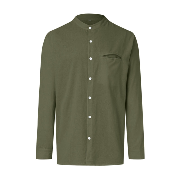 Plus size men's fashion: linen blend casual summer shirt