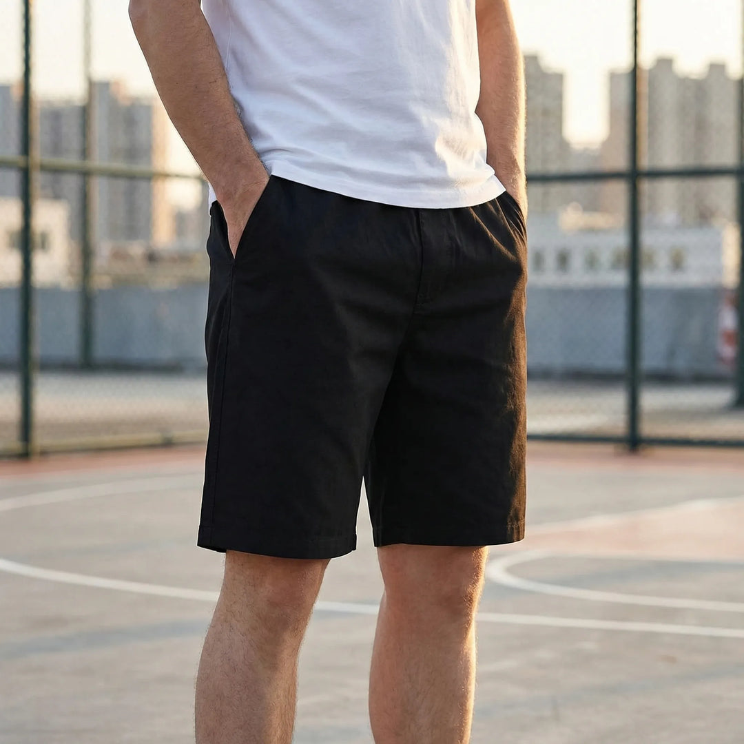 Men's plus size casual shorts with elastic waist, offering ultimate comfort and freedom for big & tall.