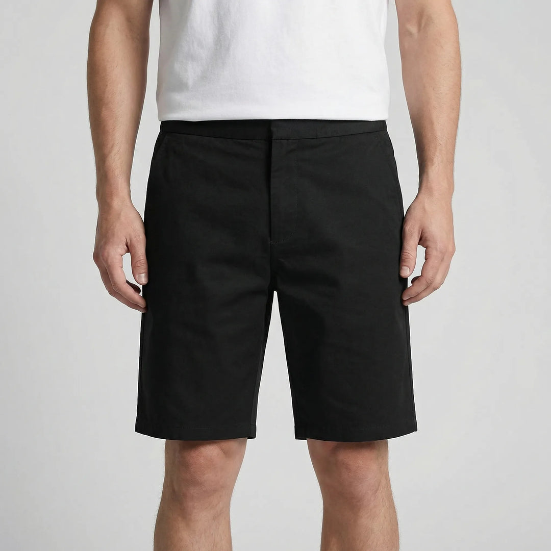 Ultimate comfort men's plus size shorts, elastic waist, great for casual summer wear and freedom.