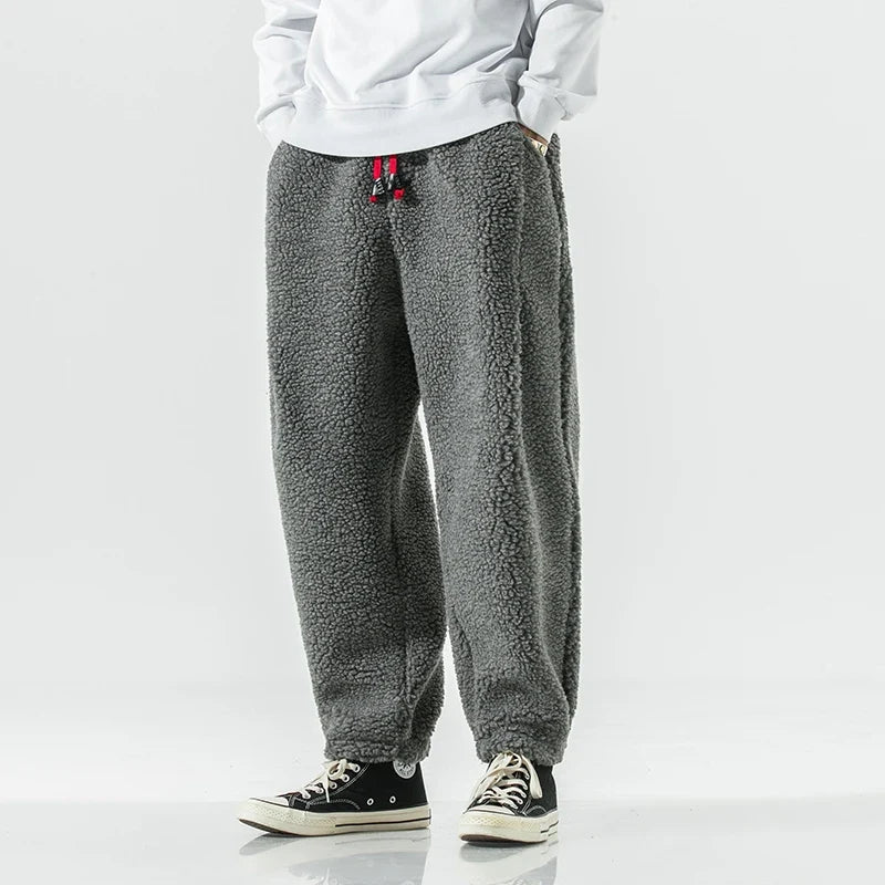 Versatile men's plush joggers combining ultimate comfort, casual style, and athletic loungewear.