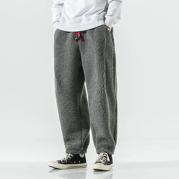 Versatile men's plush joggers combining ultimate comfort, casual style, and athletic loungewear.