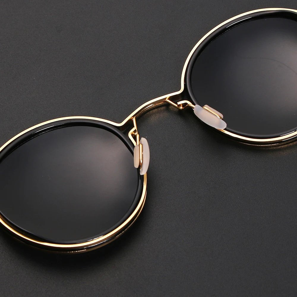 Premium men's polarized double bridge sunglasses. Anti-glare, UV protection, durable metal frame for outdoor wear.