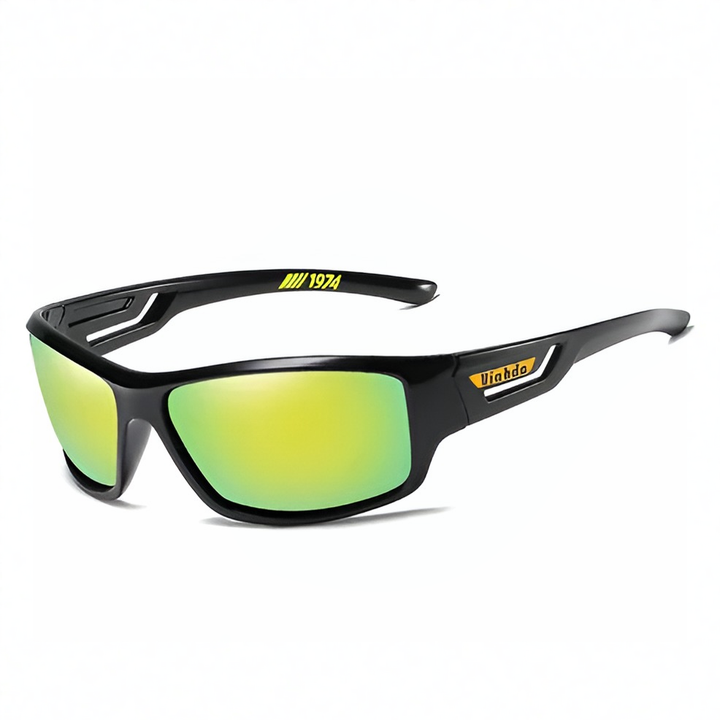 Men's polarized fishing sunglasses with UV400 for glare reduction. Ideal for outdoor sports & fishing.