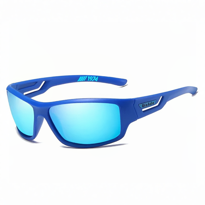 Stylish men's military-style polarized sunglasses. UV400 protection and photochromic lenses for sports.