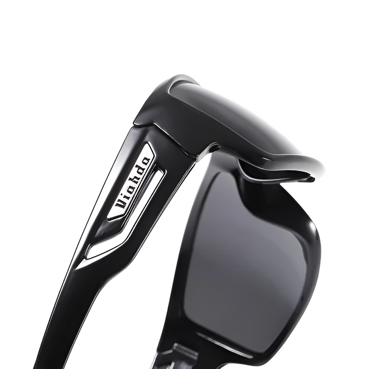 Rugged men's military polarized sunglasses. UV400 protection & glare reduction for all outdoor adventures.
