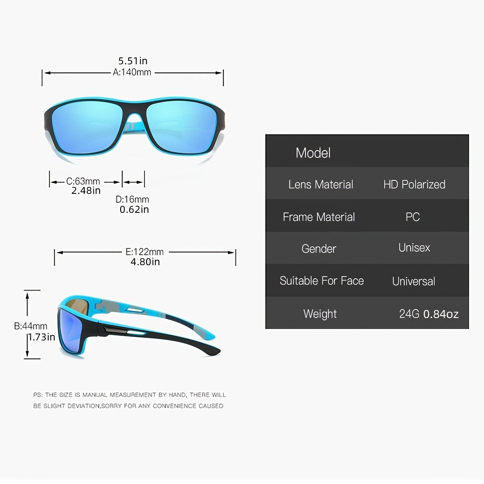 Male model wearing modern polarized sports sunglasses, stylish and ready for action.