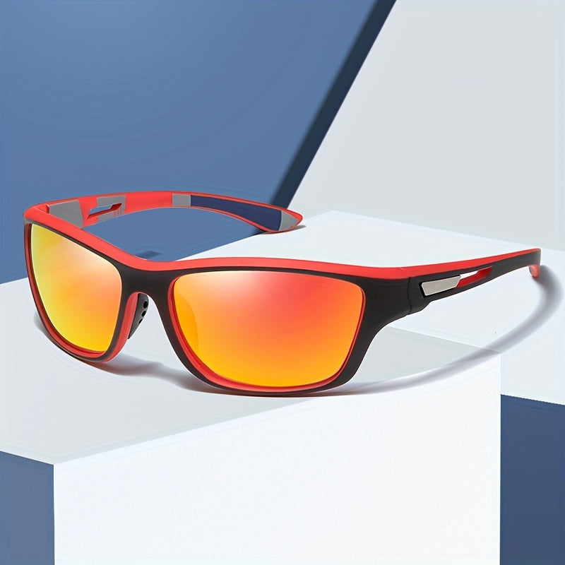 Lightweight men's polarized sunglasses with UV protection, perfect for sports.
