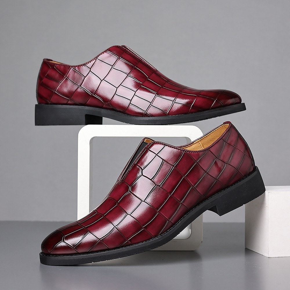 High-quality men's formal dress shoes, polished for a sophisticated business and elegant event look.