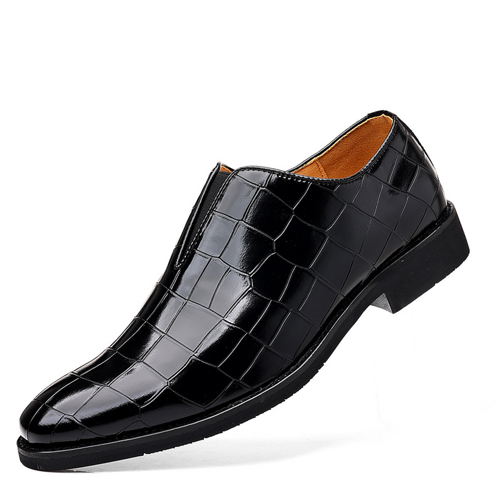 Smart casual men's polished dress shoes, perfect for versatile business, office, & event styling.