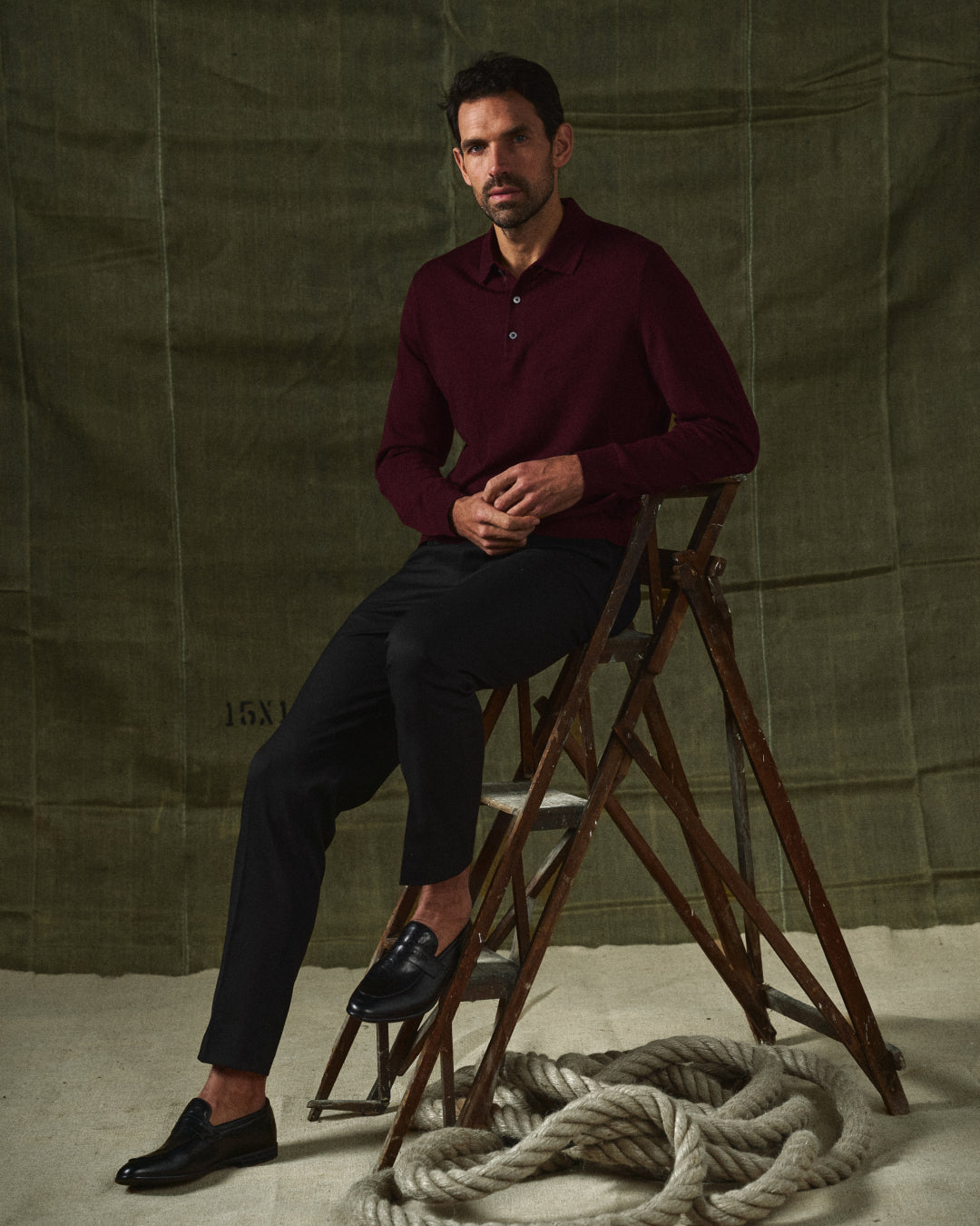 Professional men's brown leather loafers with a polished finish, easy slip-on design.