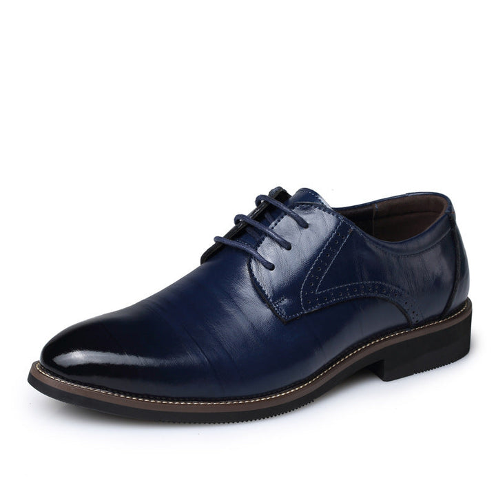 Classic men's polished oxford dress shoes, embodying timeless elegance for business & formal attire.