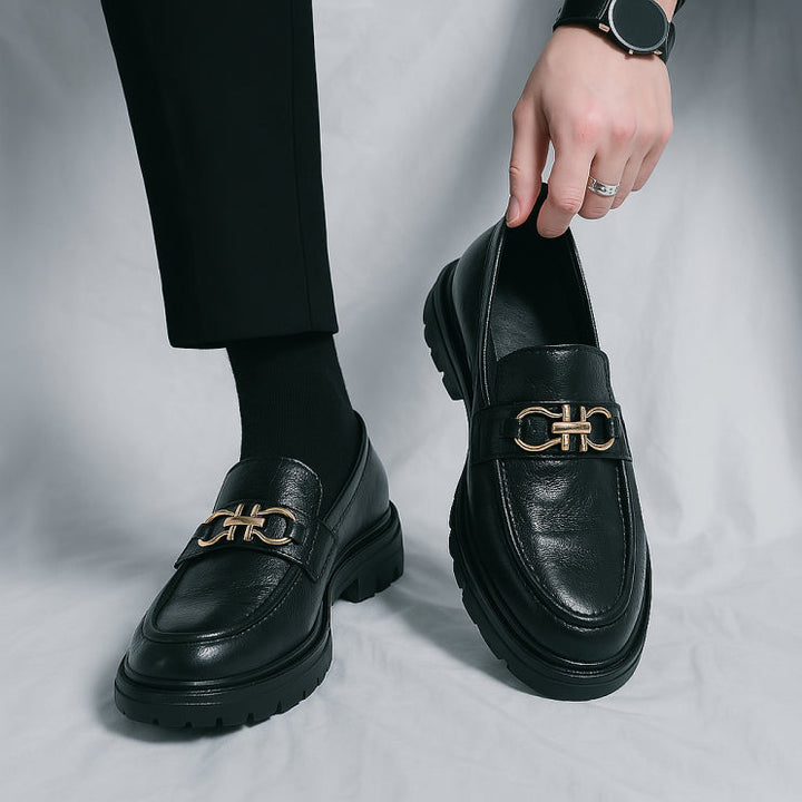 Men's polished slip-on loafers, ideal for confident style & everyday wear.