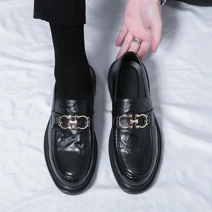 Classic men's polished slip-on dress shoes, a staple for any wardrobe.