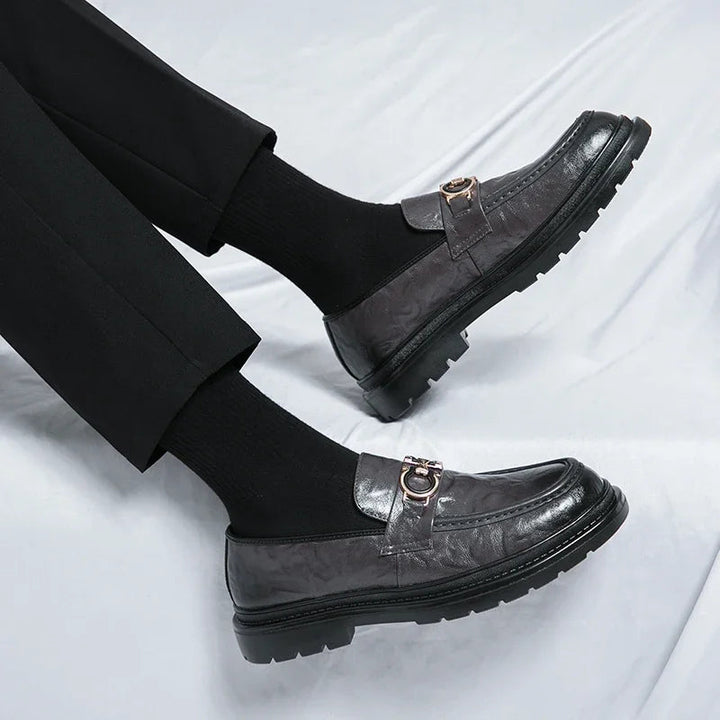 Men's everyday polished loafers, slip-on design ensures effortless sophisticated style.