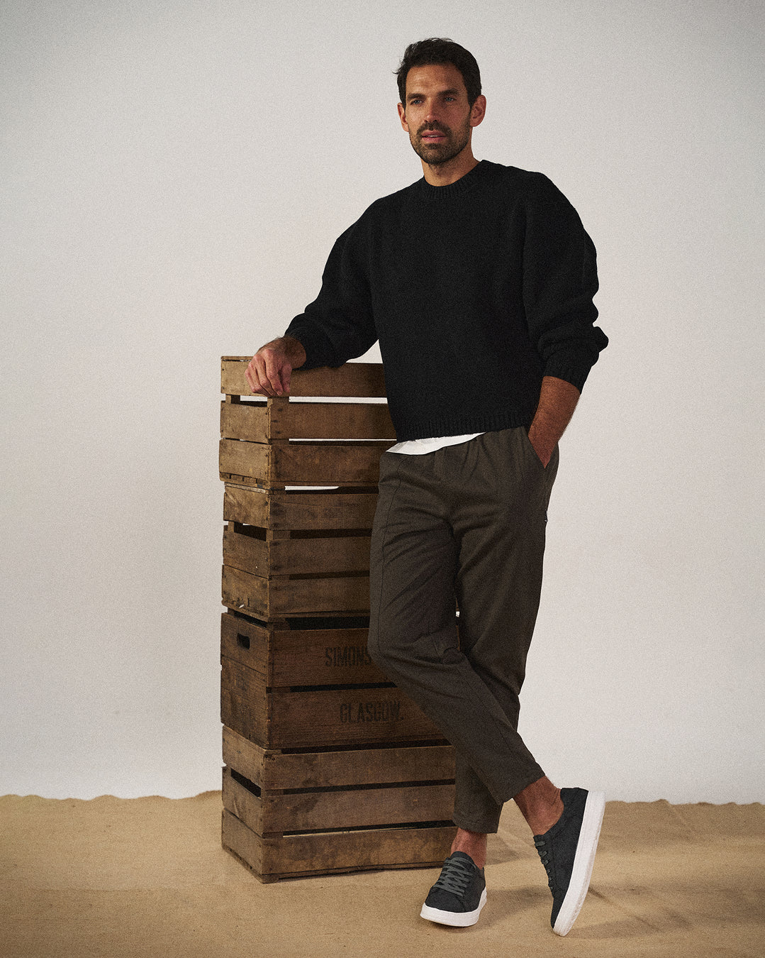 Porto men's office casual sneakers. Comfortable footwear with a refined look for modern everyday style.