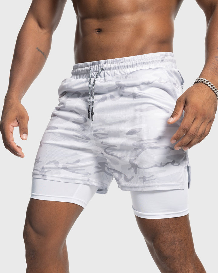 Men's Porto Kinetic mesh workout shorts in black, ideal for dynamic gym sessions & training.