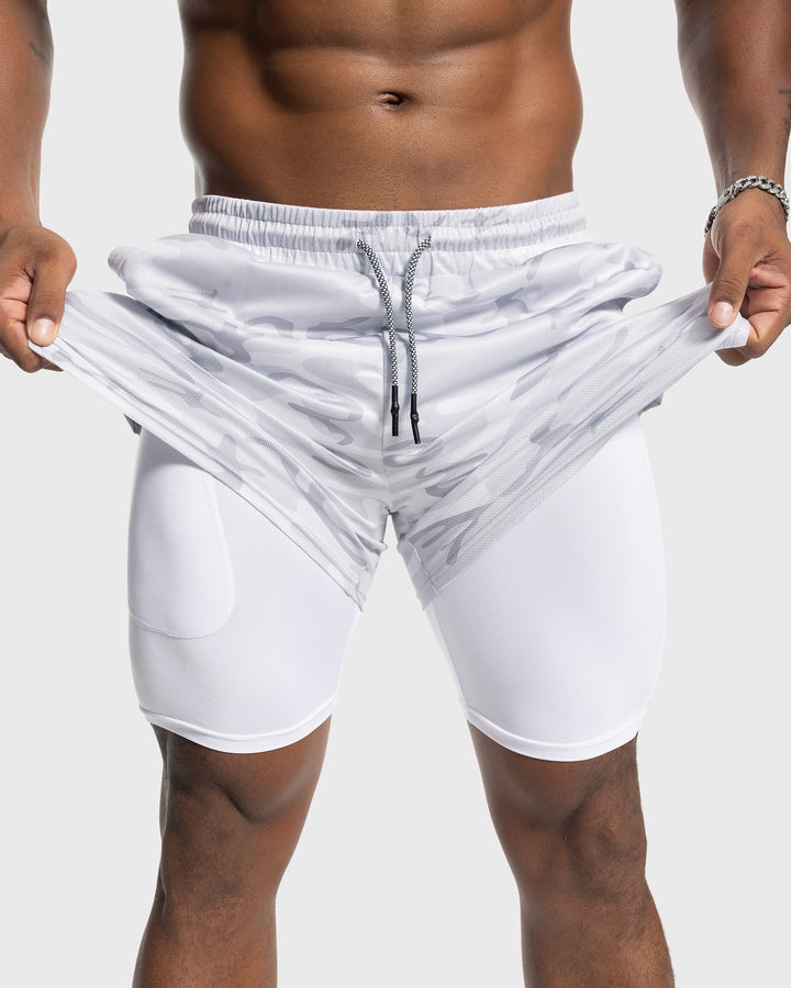 Elastic waist men's Porto Kinetic mesh shorts, providing a secure fit for dynamic movement.