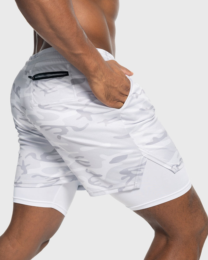 Versatile men's Porto Kinetic active shorts, mesh construction for various sport activities.