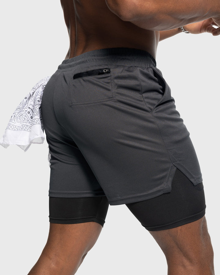 Porto Kinetic men's athletic shorts, mesh construction for optimal temperature regulation.