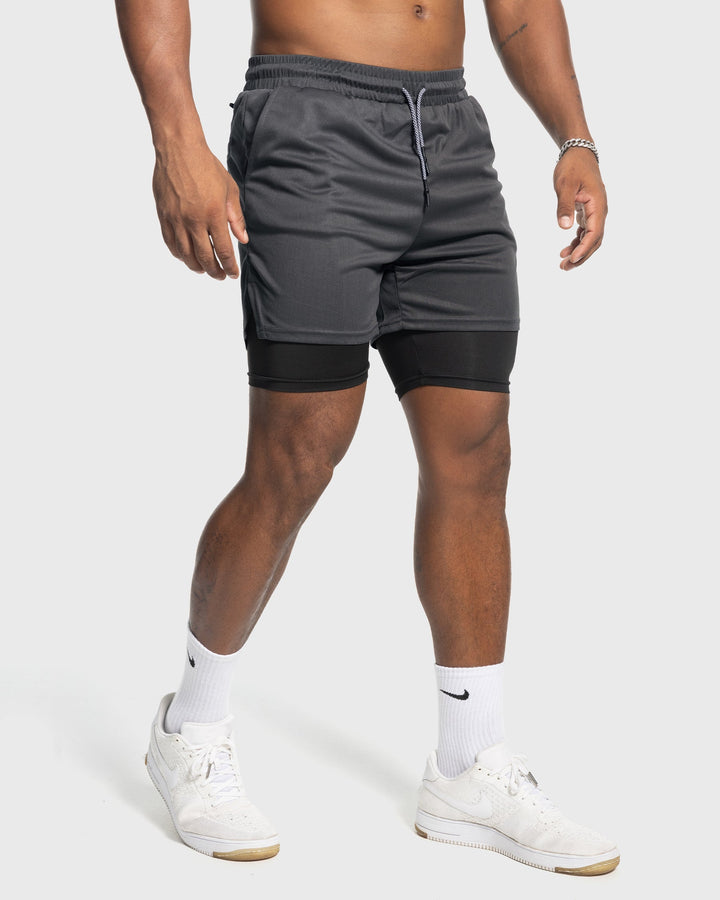 Breathable Porto Kinetic men's workout shorts, mesh fabric for ultimate comfort & ventilation.
