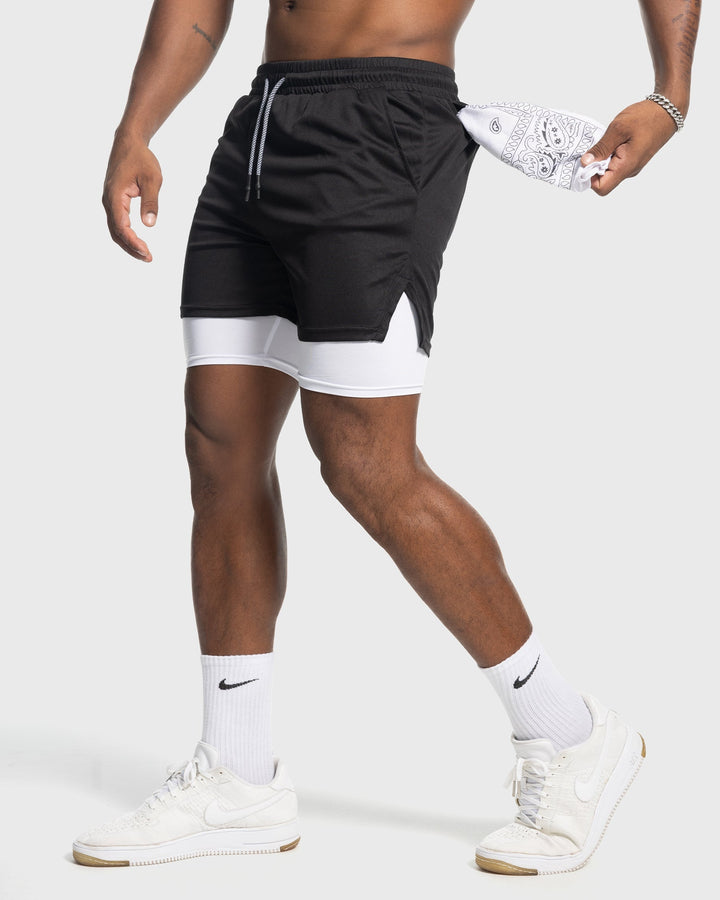 Stylish Porto Kinetic men's mesh gym shorts, combining fashion & function for active men.