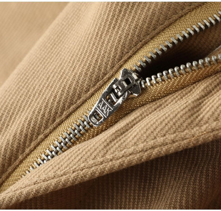 Men's premium khaki cotton trousers, ideal work pants for a smart, comfortable, and stylish look.