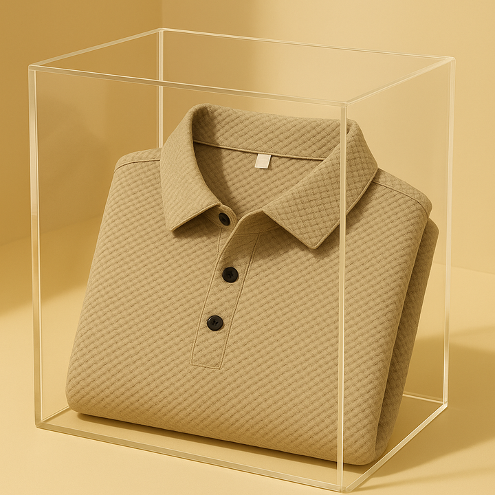 Casual yet smart men's tailored polo shirt. Breathable, anti-pilling, perfect for summer fashion.