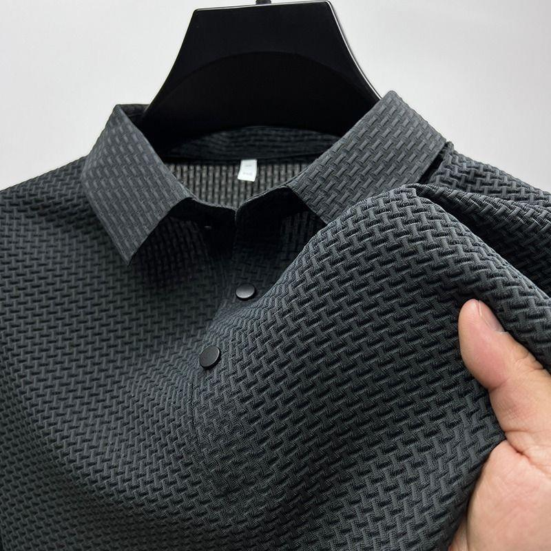 Anti-pilling, breathable men's tailored polo. Ensures lasting quality & comfort for summer style.