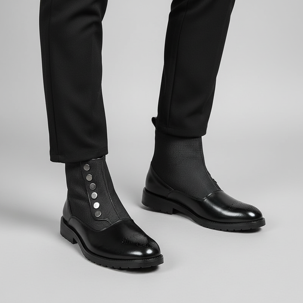 Julius men's leather boots, a comfortable and stylish option for casual or dress wear.