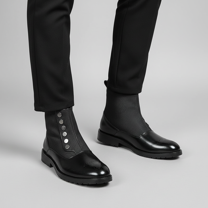 Julius men's leather boots, a comfortable and stylish option for casual or dress wear.