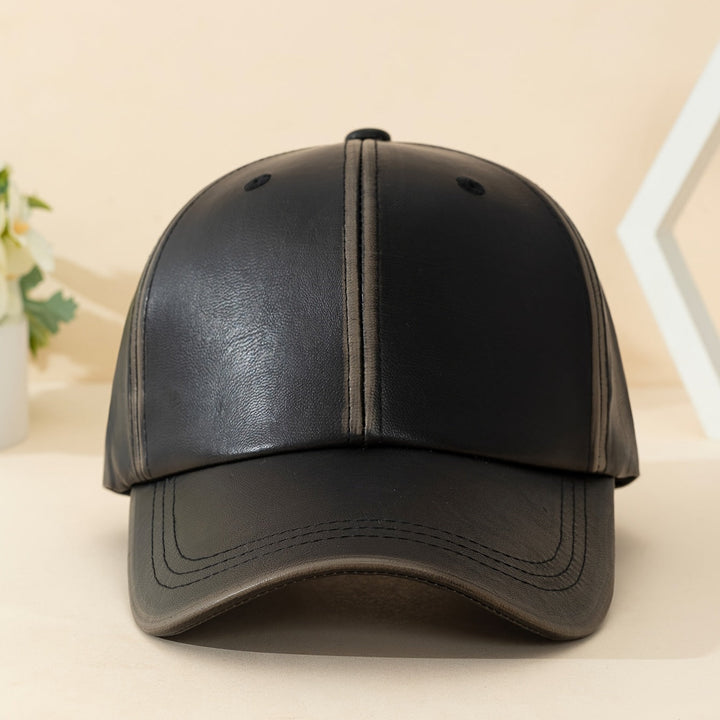 Classic men's brown leather western hat, timeless style for a rugged look.