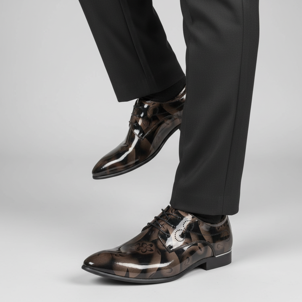 Versatile premium men's leather dress shoes, Hugh, an essential for men's formal and business fashion
