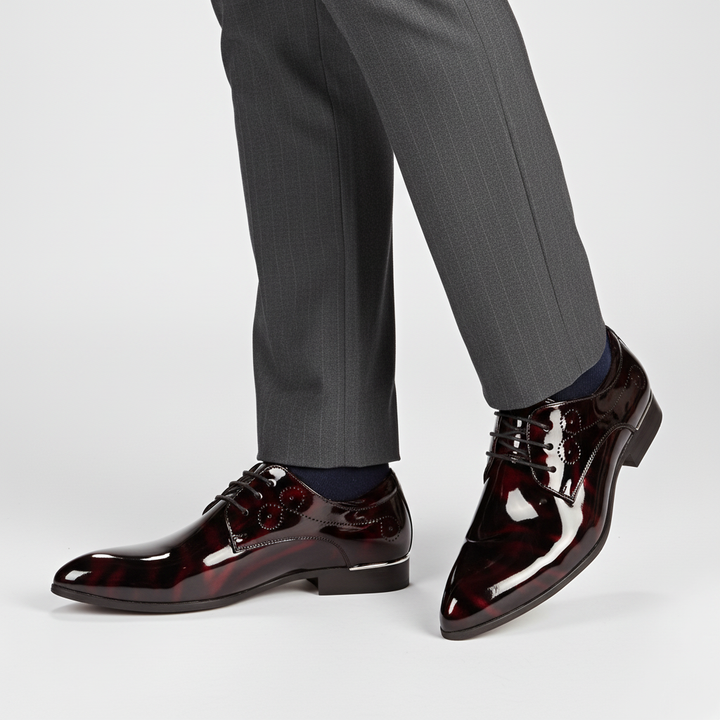 Hugh men's premium leather dress shoes, perfect blend of style and comfort for diverse occasions