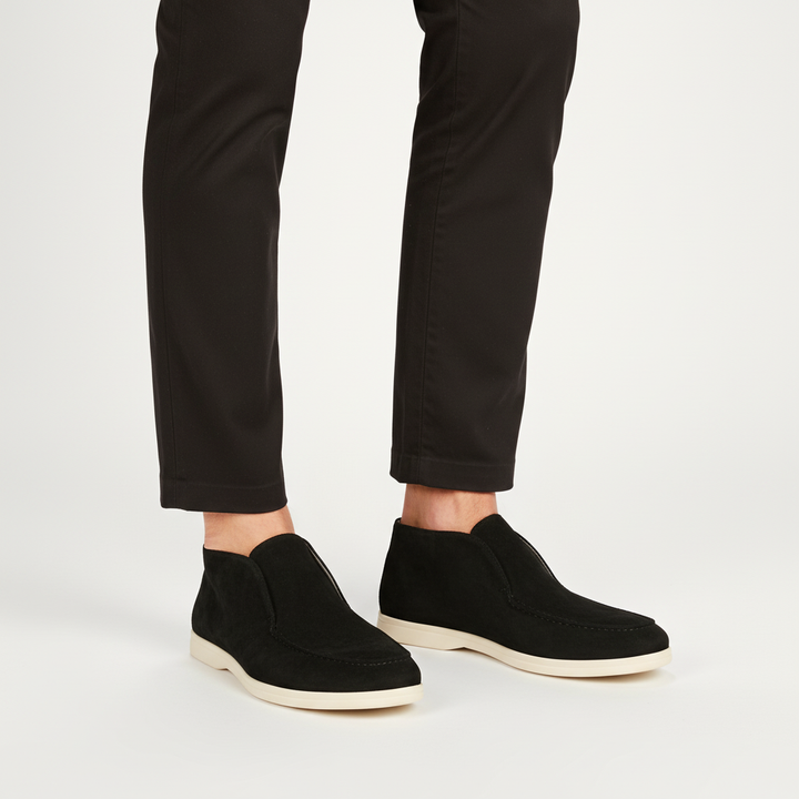 Elegant men's formal suede loafers offering superior comfort and anti-slip durability
