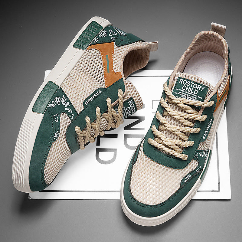 Side profile of men's everyday sneakers, blending modern style with comfort features.