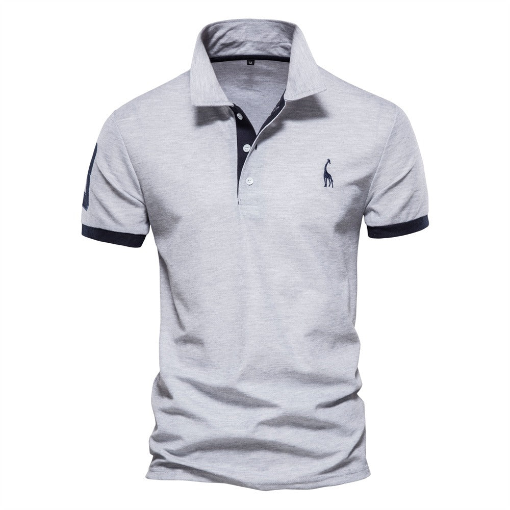 Image of a sleek men's polo shirt. Premium comfort polo, perfect for stylish men's casual and everyday wear.