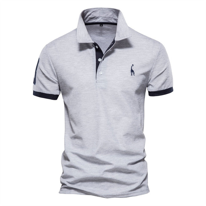 Image of a sleek men's polo shirt. Premium comfort polo, perfect for stylish men's casual and everyday wear.