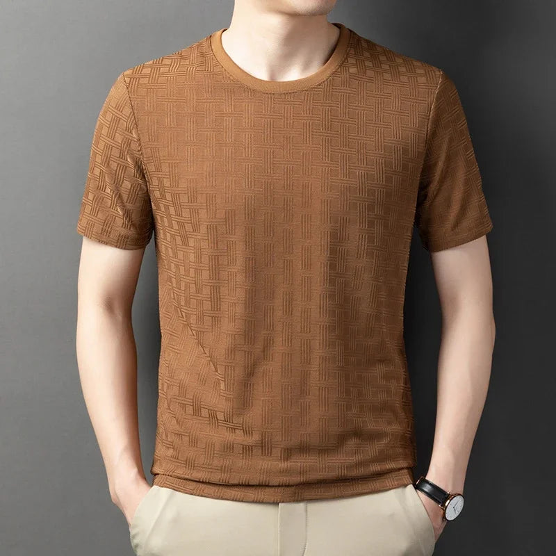 Soft men's casual t-shirt, an effortless style short sleeve tee designed for ultimate everyday comfort.
