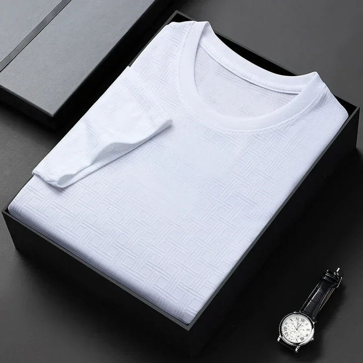 Premium men's comfort t-shirt, a versatile crew neck basic top perfect for everyday wear and style.