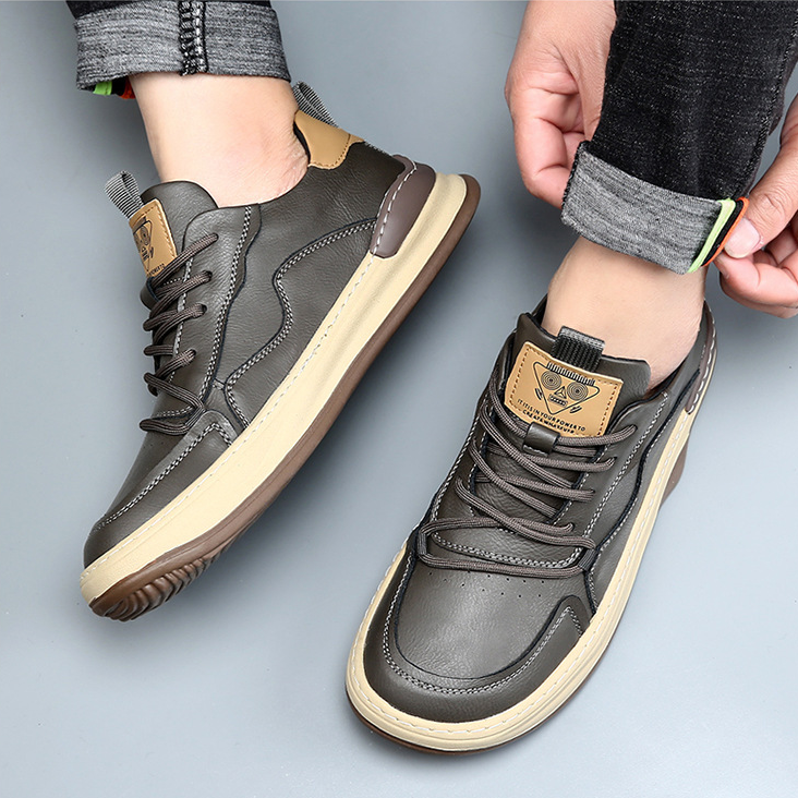 Black men's fashion sneakers, precision crafted for everyday walking comfort & casual wear.