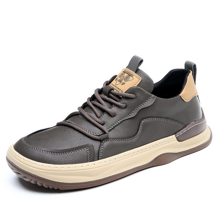 Black men's casual shoes, premium comfort sneakers for versatile everyday fashion & walking.