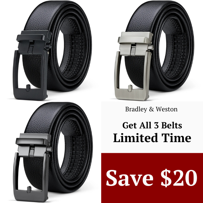 Men's durable cowhide leather belt with a classic polished buckle, perfect for a sophisticated look.