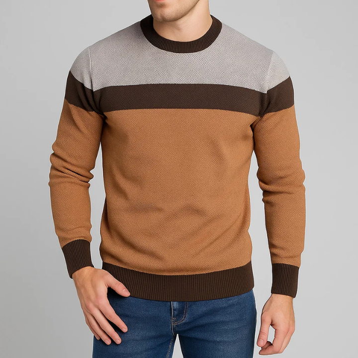 Soft, long-sleeve men's premium sweater. Perfect comfort wear for everyday casual fall and winter outfits.