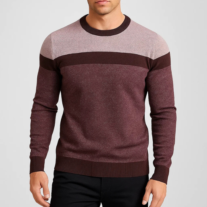 Versatile men's classic fit crewneck sweater for everyday style. Premium long-sleeve comfort wear for fall & winter.