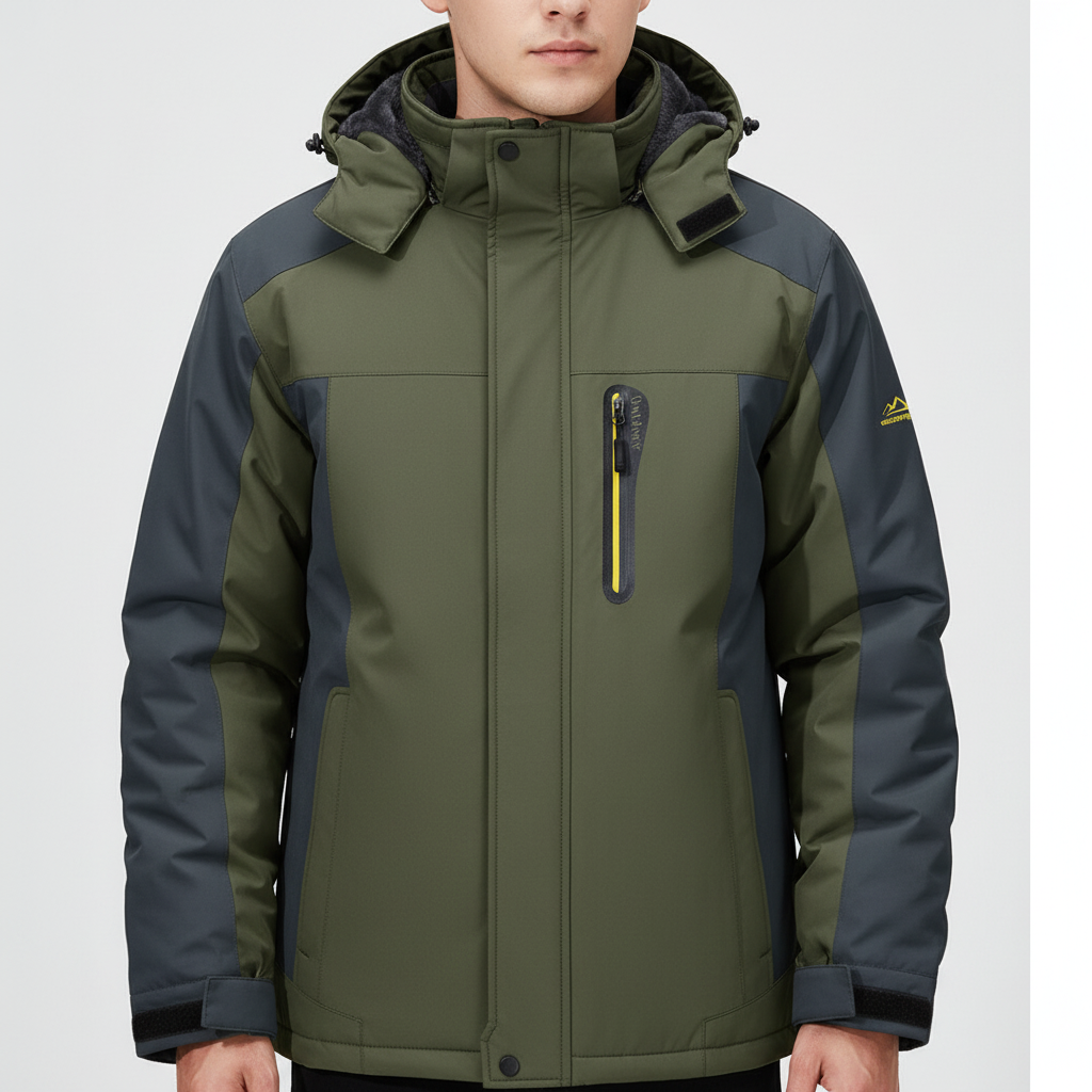 Julius men's insulated winter coat, windproof and ready for cold weather