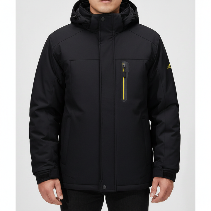 Men's fashion winter jacket, insulated and designed for cold weather protection