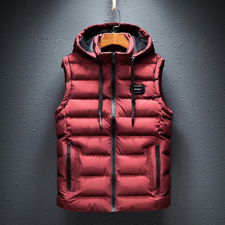 Premium men's lightweight puffer vest, an essential bodywarmer for optimal warmth and stylish fall outerwear.